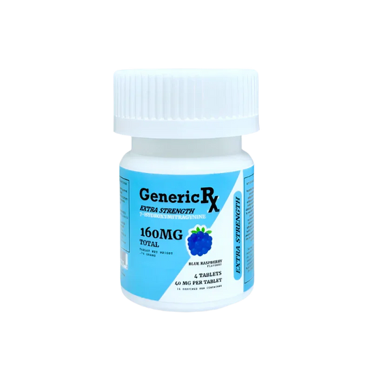 Generic RX 4ct 7OH Chewable Tablets Blue Raspberry 40mg Per Tablet - Seven Tech