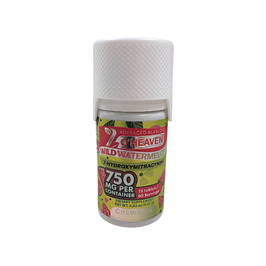 Supplement container with colorful label on a white background
