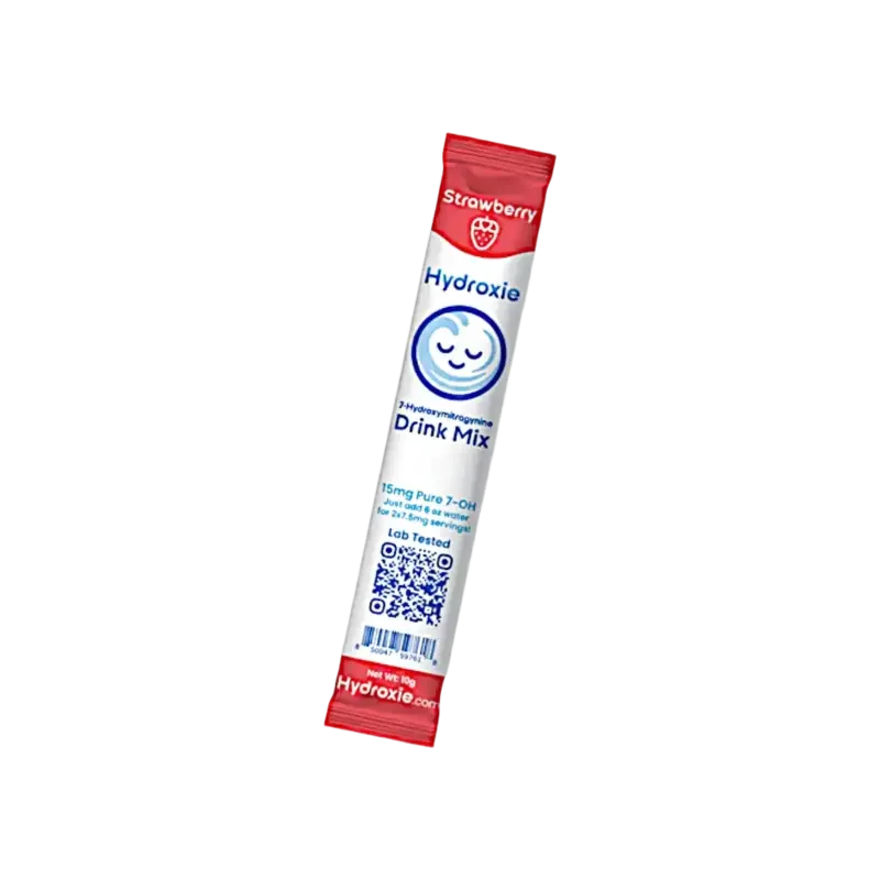 Hydroxie Kratom 7-hydroxymitragynine Drink Mix Strawberry 15mg - Seven Tech