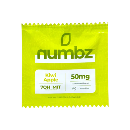 Numbz 7OH + MIT Chewable Tablets Kiwi Apple 2ct 25mg Per Tablet - Seven Tech