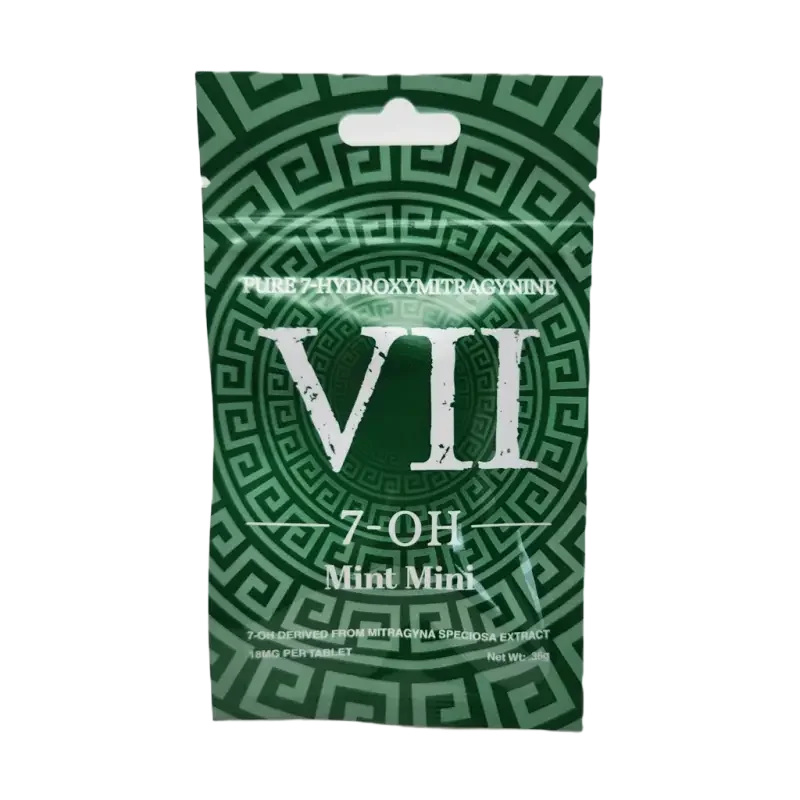 VII 25ct 7OH Green Mint Mini Tabs 20mg per Tablet - Seven Tech