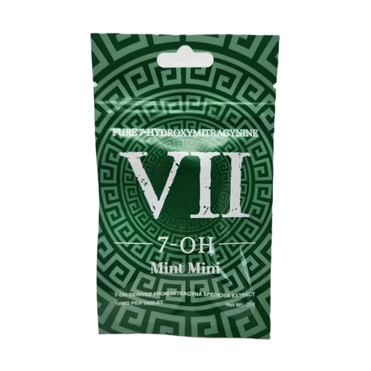 VII 25ct 7OH Green Mint Mini Tabs 20mg per Tablet - Seven Tech