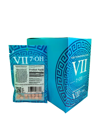 VII 10ct 7OH Raspberry Mini Tabs 30mg per Tablet - Seven Tech